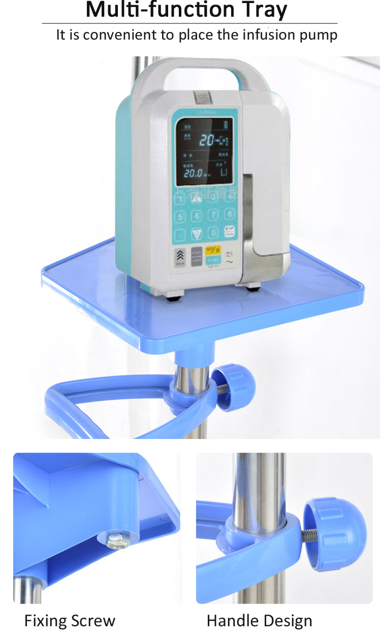 YA-IV01不锈钢医院用脚轮支架