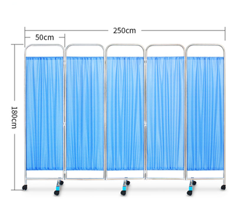 MK-N01医院折叠不锈钢3部分病房屏幕