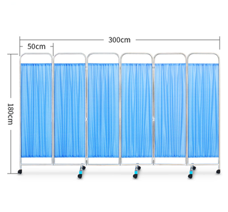 MK-N01医院折叠不锈钢3部分病房屏幕