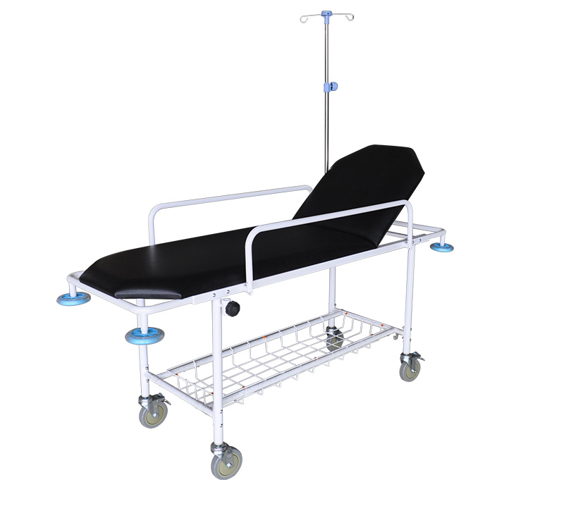 YA-PS10 Metal Frame Patient Trolley Backrest Ajustable