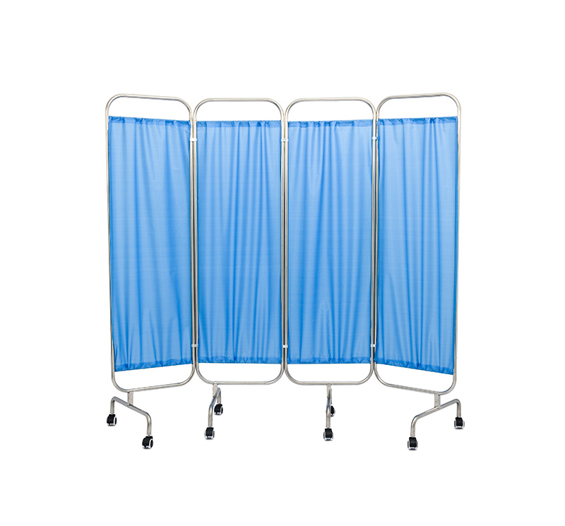 MK-N01 Hospital Folding Stainless Steel 3-Part Ward Screen